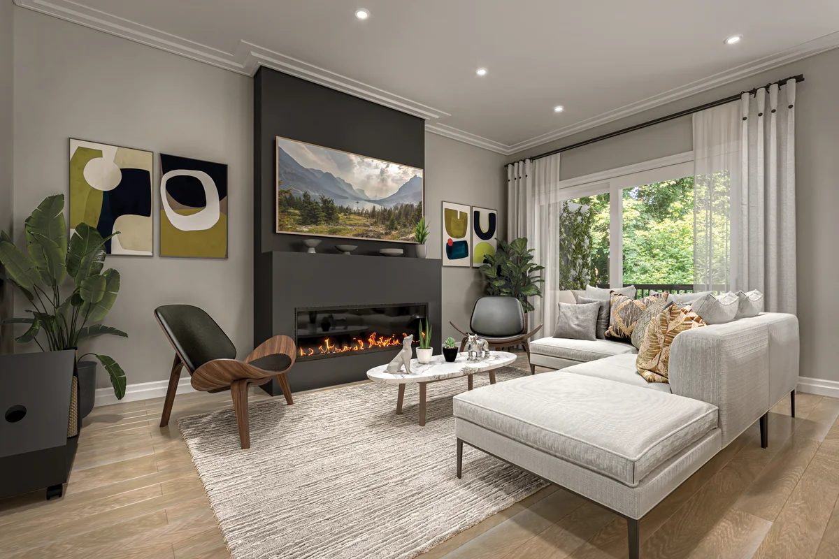 Trails of Whitevale Pickering — townhome balcony outdoor space